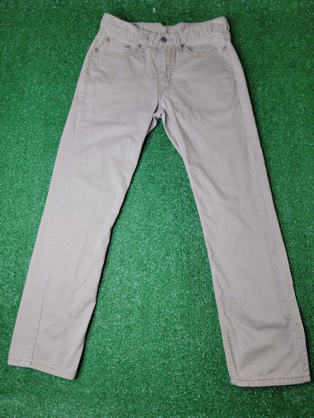 Levi's 514 Men's Pants Tan 30x32 Button Zip Pockets Cotton Casual Preppy Comfort